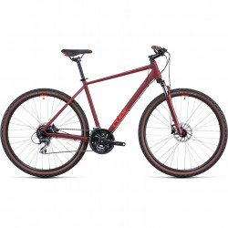 Bicicleta MTB Hardtail Trekking-Oras CUBE Nature DarkRed Red