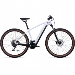 Bicicleta Electrica MTB Hardtail CUBE Reaction Hybrid ONE 500 White Grey