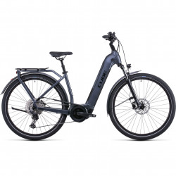 Bicicleta Electrica MTB Hardtail CUBE Touring Hybrid Pro 500 Easy Entry Metallicgrey Black
