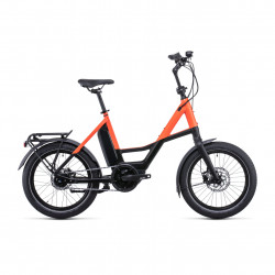 Bicicleta Electrica MTB Hardtail CUBE Compact Hybrid 500 Black SparkOrange
