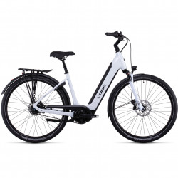 Bicicleta Electrica MTB Hardtail CUBE Supreme RT Hybrid EXC 625 Easy Entry Flashwhite Black