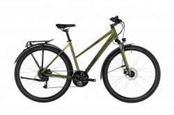 Bicicleta Trekking-Oras CUBE NATURE ALLROAD TRAPEZE Shinymoss Black
