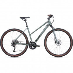 Bicicleta MTB Hardtail Trekking-Oras CUBE Nature Pro Trapeze SilverGreen Black