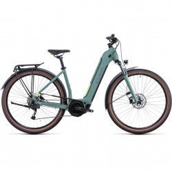 Bicicleta CUBE TOURING HYBRID ONE 500 EASY ENTRY Green Sharpgreen