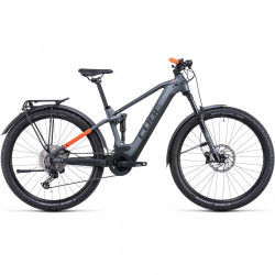 Bicicleta Electrica MTB Full Suspension CUBE Stereo Hybrid 120 Pro Allroad 625 Flashgrey Orange