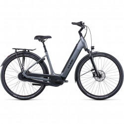 Bicicleta Electrica MTB Hardtail CUBE Supreme Hybrid Pro 500 Easy Entry Flashgrey Black
