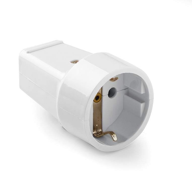 ADATTATORE A SQUADRO 90 NERO PRESA SCHUKO SPINA ATTACCO GROSSO 16A 16 Ah 88556860 - Foto 14