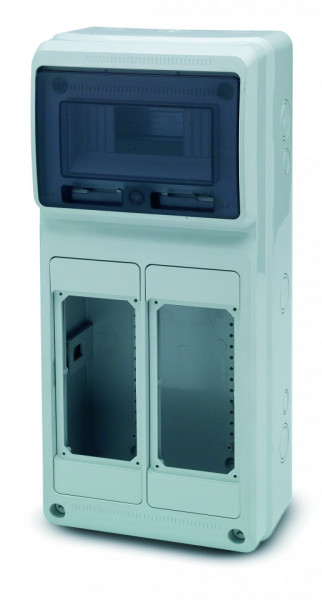 Tablou electric AcquaCOMBI 8M cu loc de prize interblocabile predecupate IP65 Famatel