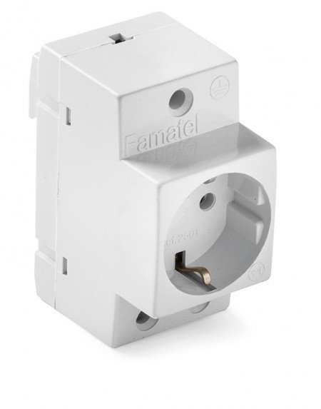 Priza schuko pe sina DIN 16A 230V Famatel