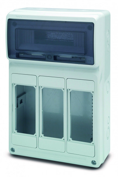 Tablou electric AcquaCOMBI 16M cu loc de prize interblocabile predecupate IP65 Famatel
