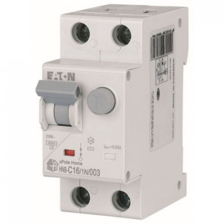 Intrerupator automat/ diferential combinat 1P+N 16A/30mA 6kA curba C Eaton