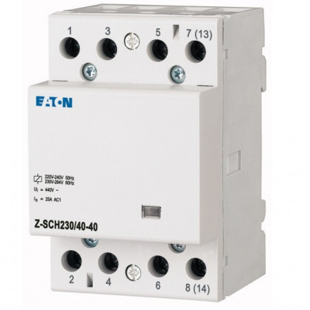 Contactor pe sina 40A 4NO Z-SCH230/40-40, bobina 230V AC-1 Eaton