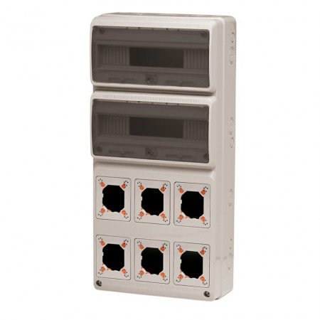 Tablou electric AcquaCOMBI 32M cu loc de prize predecupate IP65 Famatel