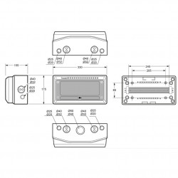 Tablou electric AcquaCOMBI 13M IP65 Famatel