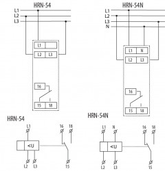 Releu de monitorizare tensiune 400V- HRN-54N Eti