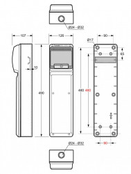 Tablou electric AcquaCOMBI 6M cu loc de prize extra predecupata IP65 Famatel