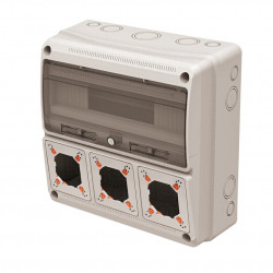 Tablou electric AcquaCOMBI 16M cu loc de prize predecupate IP65 Famatel