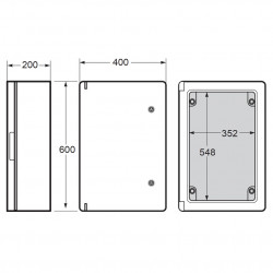 Tablou electric Magna 400x600x200mm IP65 Famatel