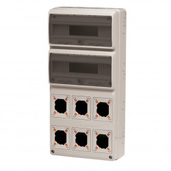Tablou electric AcquaCOMBI 32M cu loc de prize predecupate IP65 Famatel