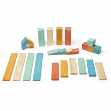 Set 24 piese din lemn magnetic, Tegu Sunset