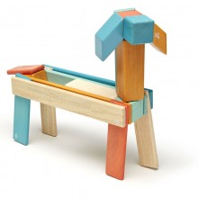 Set 24 piese din lemn magnetic, Tegu Sunset