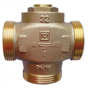 Vana de amestec 1 1/4" pentru ridicarea temperaturii pe returul cazanelor pe biomasa, cu inchidere completa, Herz Teplomix, cod 1 7766 14