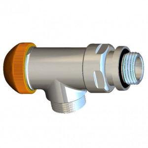Robinet cu ventil termostatic DeLuxe , model colţar special , alb S 7638 44