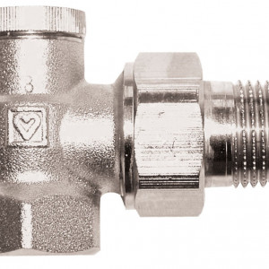 Robinet de retur fara presetare HERZ-RL-1, model colţar, DN 10, R 3/8'', cod 1 3724 40