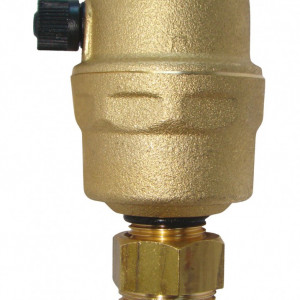 Aerisitor (dezaerator) automat Herz, cu valva de izolare, DN15, PN 10, cod 1 2630 01