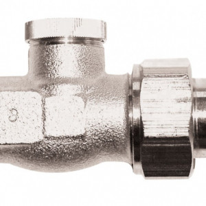 Robinet retur drept 1/2'' RL-1, cu filet exterior si conector de 15 (Cu)sau 16 (PeX)