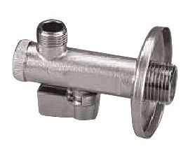 Robinet colţar Herz pentru apă cu filtru 1/2" x 3/8" cod 1 2553 01