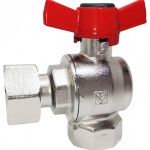Robinet sfera cu piulita olandeza DN 15 (1/2''), PN25, pentru distribuitoare sanitare, cod 1 2224 21