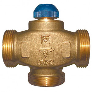 Robinet termostatic cu trei căi, cu distribuţie 100 % pentru instalaţii de răcire şi încălzire Herz Calis-TS-RD DN 32 1 7761 41