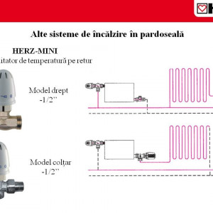 Set limitator de temperatură pentru retur coltar DN 15 cod 1 9201 24
