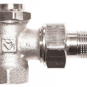 Robinet de retur cu presetare HERZ-RL-5, model colţar, FI, DN 15, R 1/2'', cod 1 3924 01