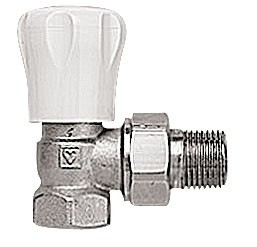 Robinet de reglare pentru corpurile de încălzire HERZ-GP, model colţar, 3/4", cod 1 5524 32
