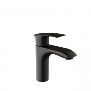 Baterie lavoar monocomanda cu racorduri flexibile (e10b) Herz, gama Elite Black, cod UH00088B