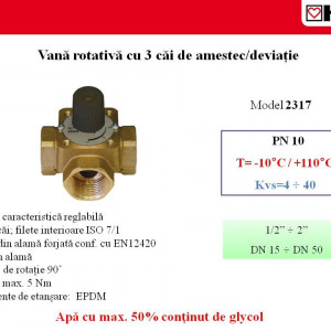 vana manuala amestec si deviatie