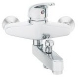 Baterie baie monocomanda cu set dus si suport perete fix (s31) Herz, gama SIMPATY, cod UH00389