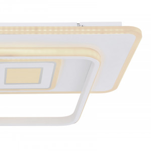 Plafoniera LED Roderick cu telecomanda, 55W, temperatura luminii reglabila, 3600lm, IP20, alba, Globo