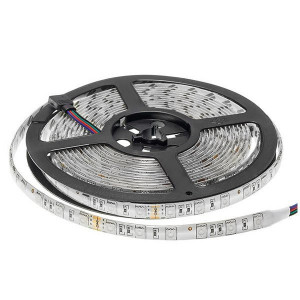 Banda led 24V RGB 60 leduri/m IP65 cu protectie la umiditate
