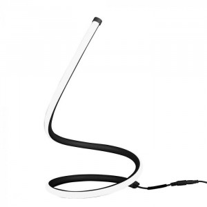 Lampa de birou design spirala 17W, lumina calda, 1300Lm, negru, V-TAC