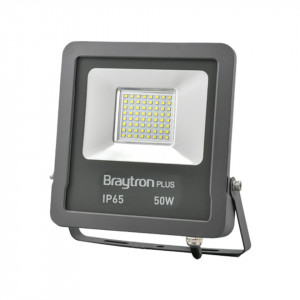 Proiector led 50W SMD, 4000lm, IP65, lumina calda 3000K, Gri, Braytron