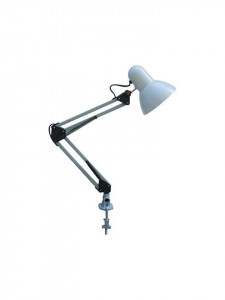 Lampa de birou metalica alba, 1 bec max 60W, dulie E27, Horoz Electric