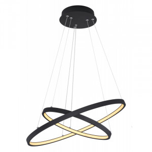 Pendul LED 42W, dimabil, lumina calda, metal, culoare negru, 67192-42B Globo