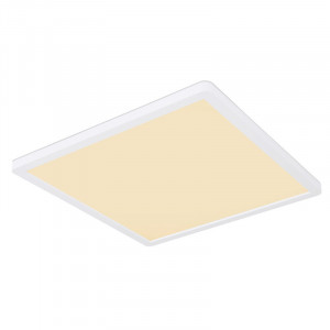 Plafoniera alba, satinat, opal, 1600lm, lumina calda (3000K), 41563-18W, Globo