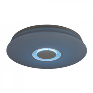 Plafoniera smart LED RGB Murry cu difuzor, dimmer si telecomanda, 24W, 1440lm, IP20, reglabila 3000-6000K, alba, Rabalux