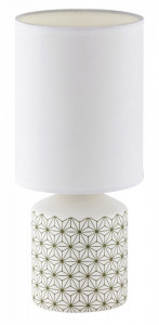 Lampa de birou Sophie, ceramica, textil, alb, 1 bec, dulie E14, 4399, Rabalux