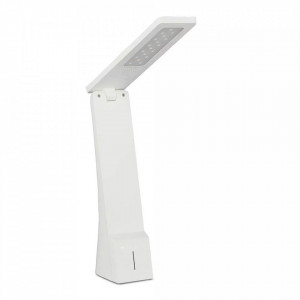 Lampa LED de birou 4W, auriu+alb, reincarcabil, 3 trepte lumina, V-TAC