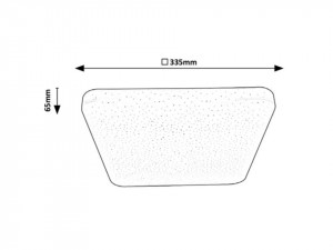 Plafoniera LED patrata Lucas, 18W(81W), model instelat, lumina naturala 4000K, 1170lm, alba, Rabalux